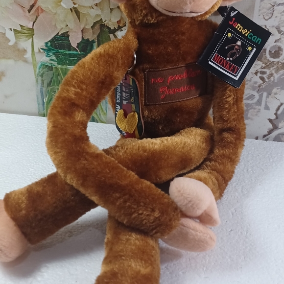 Rasta Monkey Jamaican Dreadlock Reggae Plush 15” No Problem Jamaica. Excellent f - Picture 11 of 11